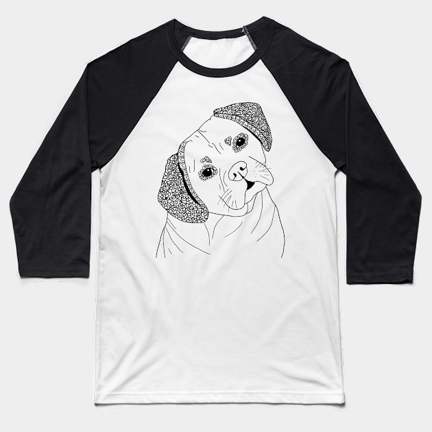 Puggle Dog Baseball T-Shirt by HayleyLaurenDesign